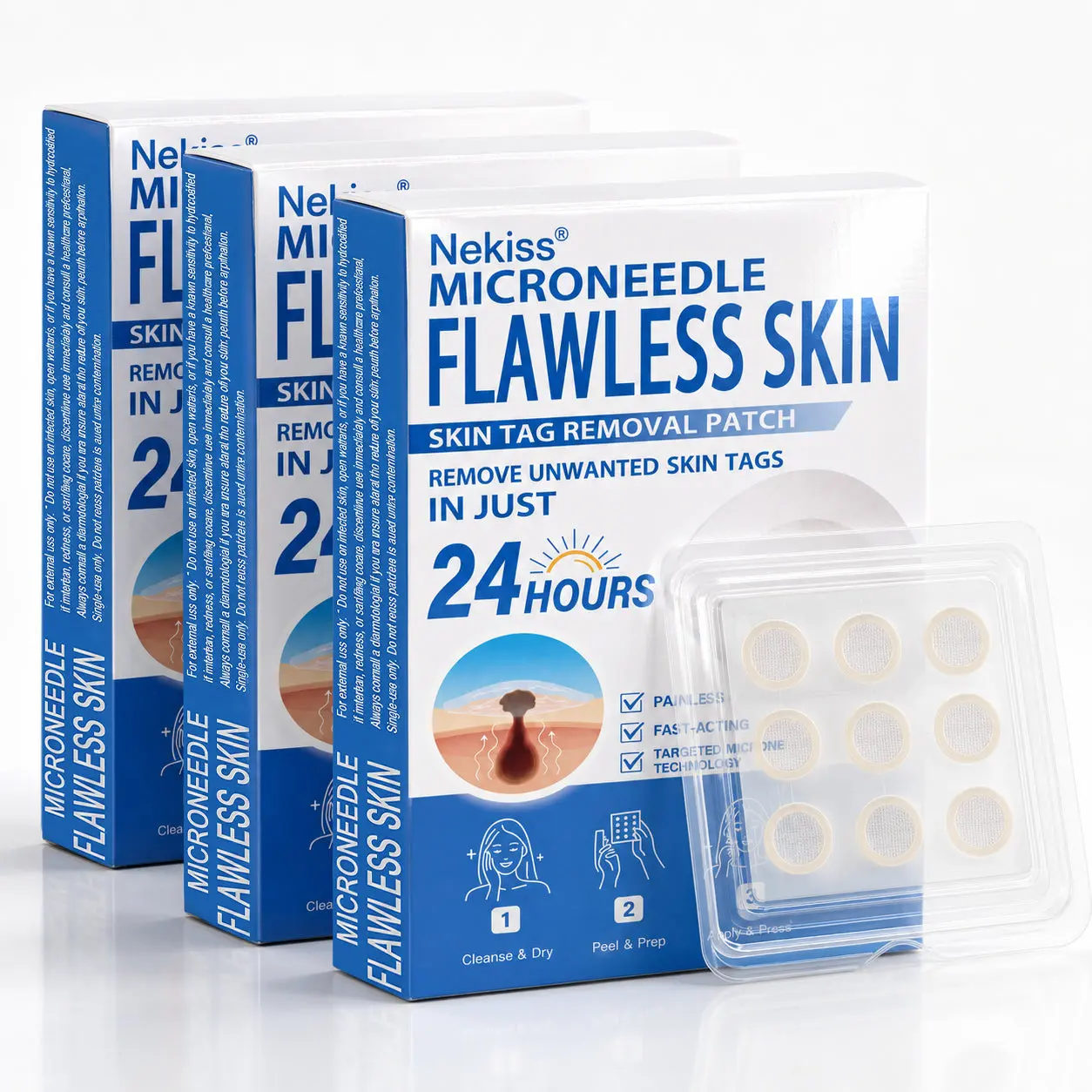 Nekiss® 2026 SKIN INNOVATION Advanced Microneedle Skin Tag Removal Patch for Fast, Visible Results