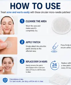 𝑵𝒆𝒌𝐢𝐬𝐬® 𝐌𝐢𝐜𝐫𝐨𝐧𝐞𝐞𝐝𝐥𝐞 𝐅𝐥𝐚𝐰𝐥𝐞𝐬𝐬 𝐒𝐤𝐢𝐧 𝐏𝐚𝐭𝐜𝐡 Painless & Scar-Free Advanced Skin Imperfection Removal Patch